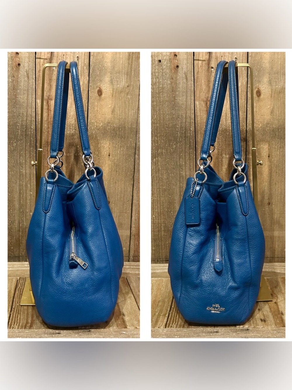 Coach. 4 Piece Set: Madison Phoebe Bag with Free Wristlet, Scarf & Dust Bag. - Picture 8 of 16